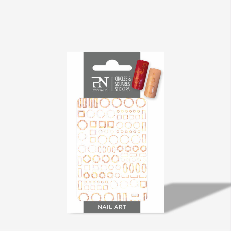 Circles And Squares Nail decals
