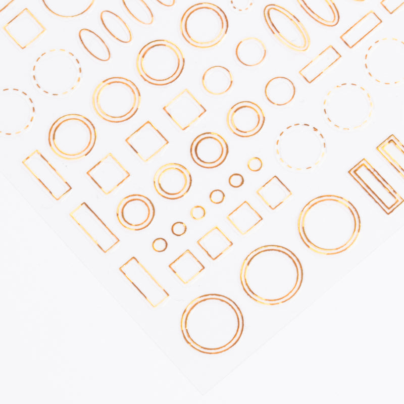 Circles And Squares Nail decals