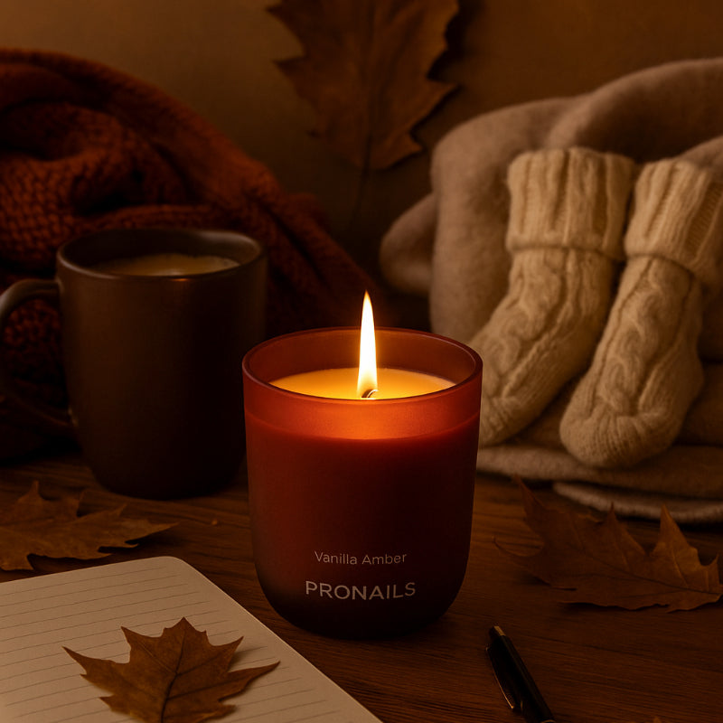 Forpöntun - Vanilla Amber Scented Candle