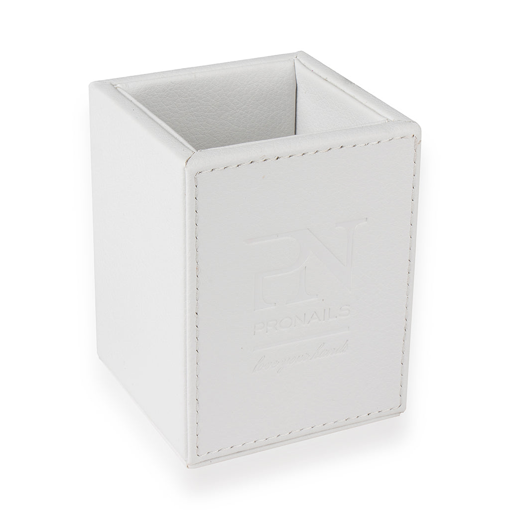 BRUSH HOLDER LEATHER LOOK