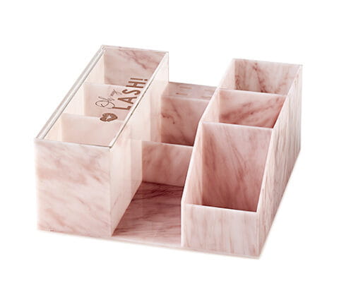 Lash Organizer Pink Marble