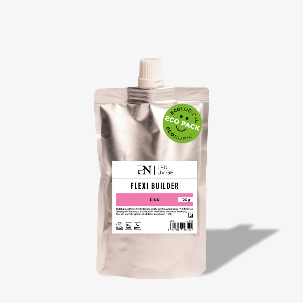 REFILL FLEXI BUILDER PINK LED/UV GEL 120 G