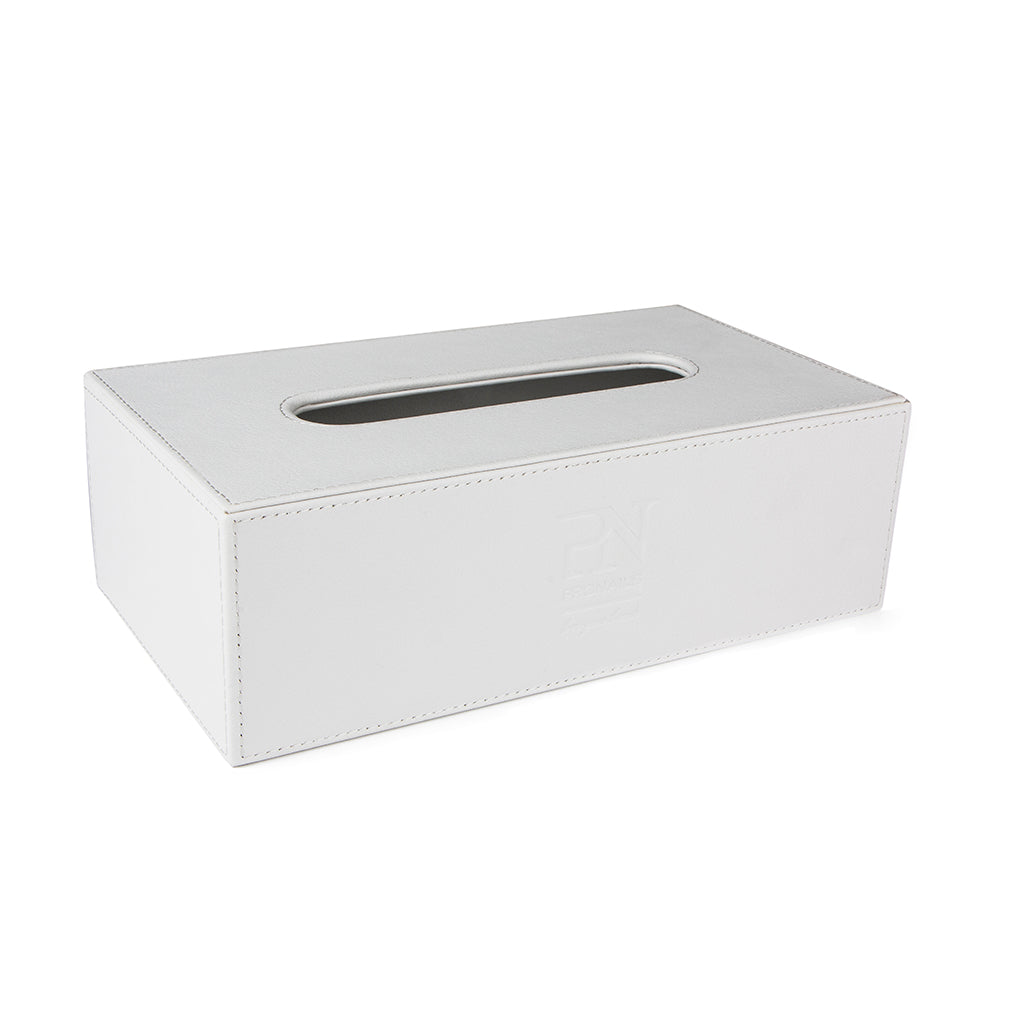 TISSUE BOX LEATHER LOOK