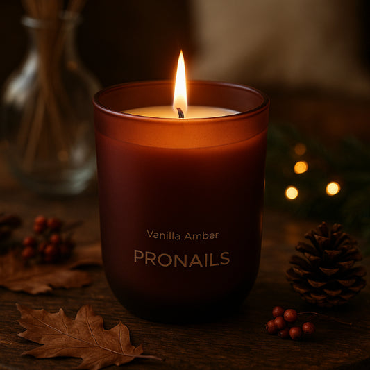Forpöntun - Vanilla Amber Scented Candle