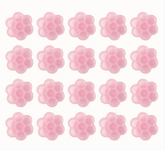 Pink Flower Glue Cup (10stk)